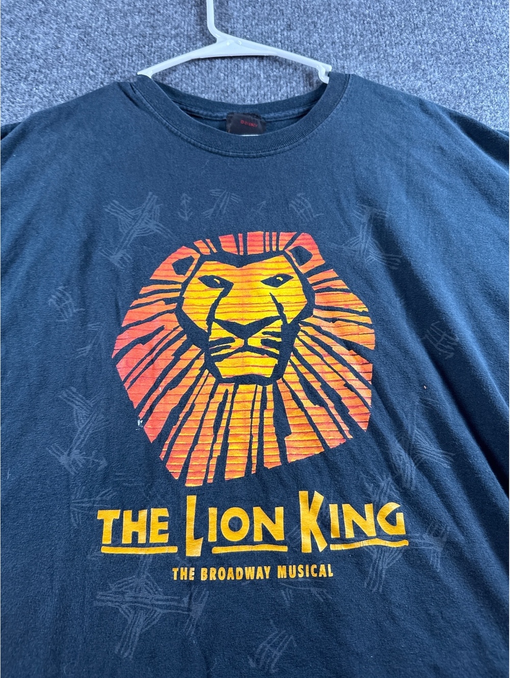 Disney The Lion King Broadway Musical T-Shirt XL Black Graphic Tee Simba